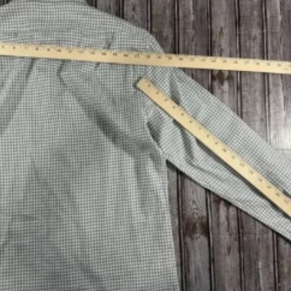 Ralph Lauren Purple Label Flannel Shirt size M color Plaid Gray / tan - Picture 8 of 8